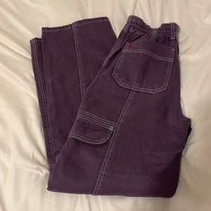 BDG high rise purple cargo pants